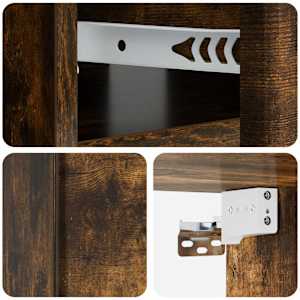 Nástěnný noční stolek 2 pcs Kouřový dub 49 x 34,5 x 20 cm - obrázek 10