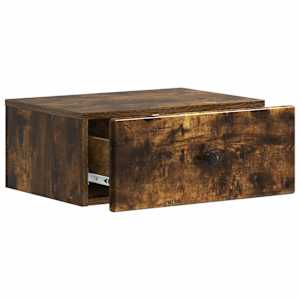 Nástěnný noční stolek 2 pcs Kouřový dub 49 x 34,5 x 20 cm - obrázek 6