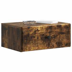Nástěnný noční stolek 2 pcs Kouřový dub 49 x 34,5 x 20 cm - obrázek 3