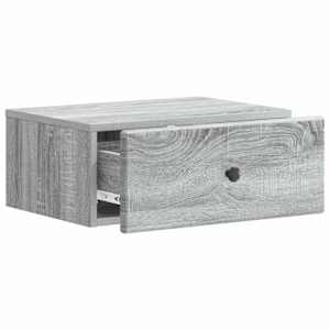 Nástěnný noční stolek 2 pcs Šedá sonoma 49 x 34,5 x 20 cm - obrázek 6