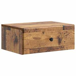 Nástěnný noční stolek 2 pcs Staré dřevo 49 x 34,5 x 20 cm - obrázek 5