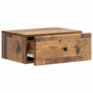 Nástěnný noční stolek 2 pcs Staré dřevo 49 x 34,5 x 20 cm - obrázek 6