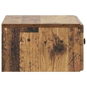 Nástěnný noční stolek 2 pcs Staré dřevo 49 x 34,5 x 20 cm - obrázek 8