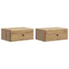 vidaXL Seinale kinnitatav &ouml;&ouml;tis 2 tk Artisan tamm 49 x 34,5 x 20 cm