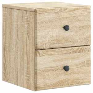 Stenski nočni omarici s predalom Sonoma hrast 34,5 x 33 x 40 cm