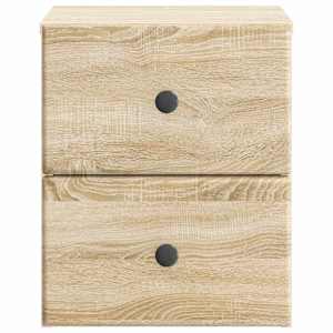 Nástěnný noční stolek 2 pcs Dub sonoma 34,5 x 33 x 40 cm - obrázek 7