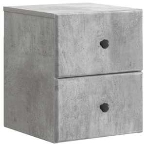 Nástěnný noční stolek 2 pcs Betonově šedá 34,5 x 33 x 40 cm - obrázek 5