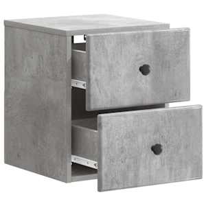 Nástěnný noční stolek 2 pcs Betonově šedá 34,5 x 33 x 40 cm - obrázek 6