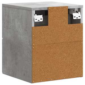 Nástěnný noční stolek 2 pcs Betonově šedá 34,5 x 33 x 40 cm - obrázek 9