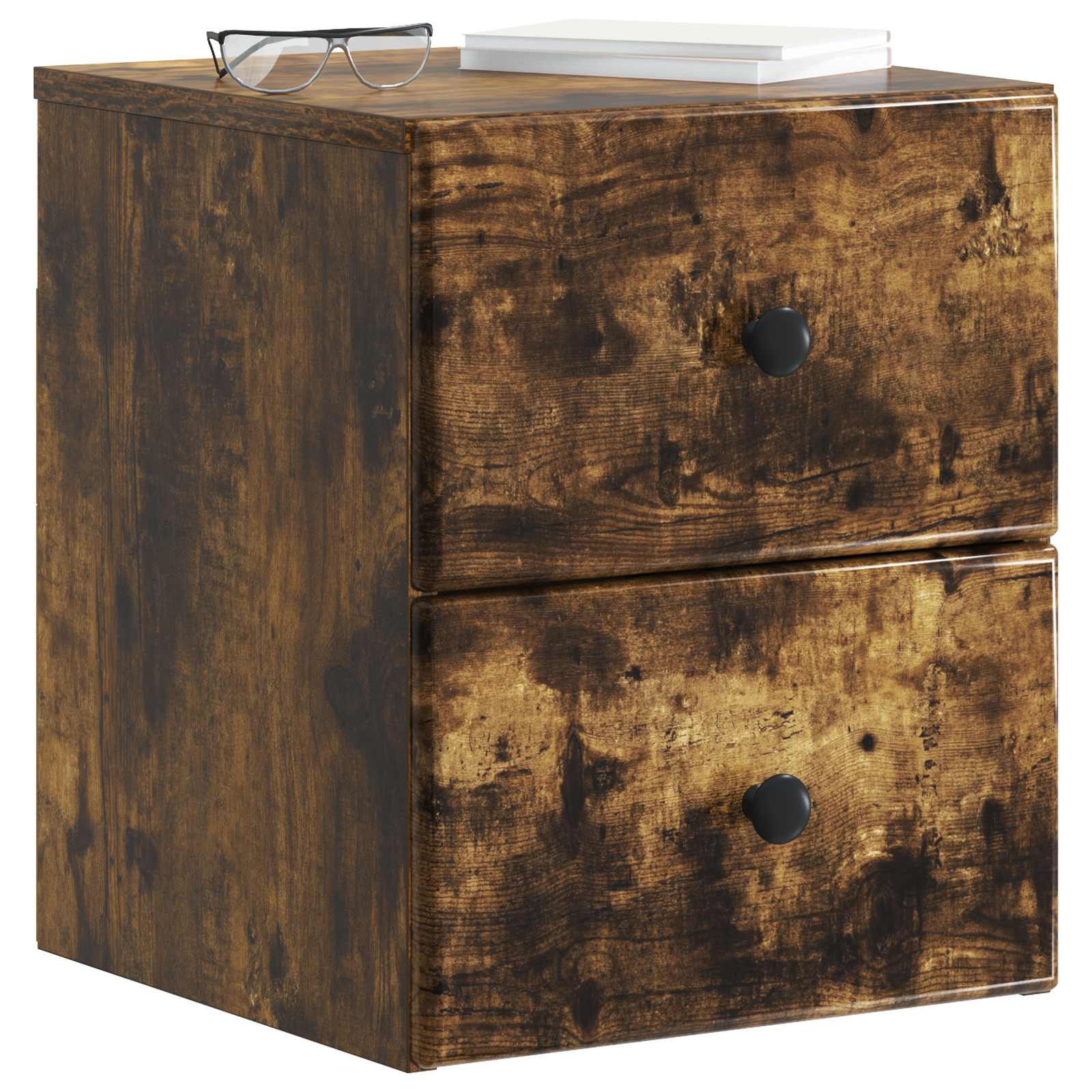 Stenski nočni omarici 2 pcs Dimljen hrast 34,5 x 33 x 40 cm - slika 2