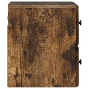 Nástěnný noční stolek 2 pcs Kouřový dub 34,5 x 33 x 40 cm - obrázek 8