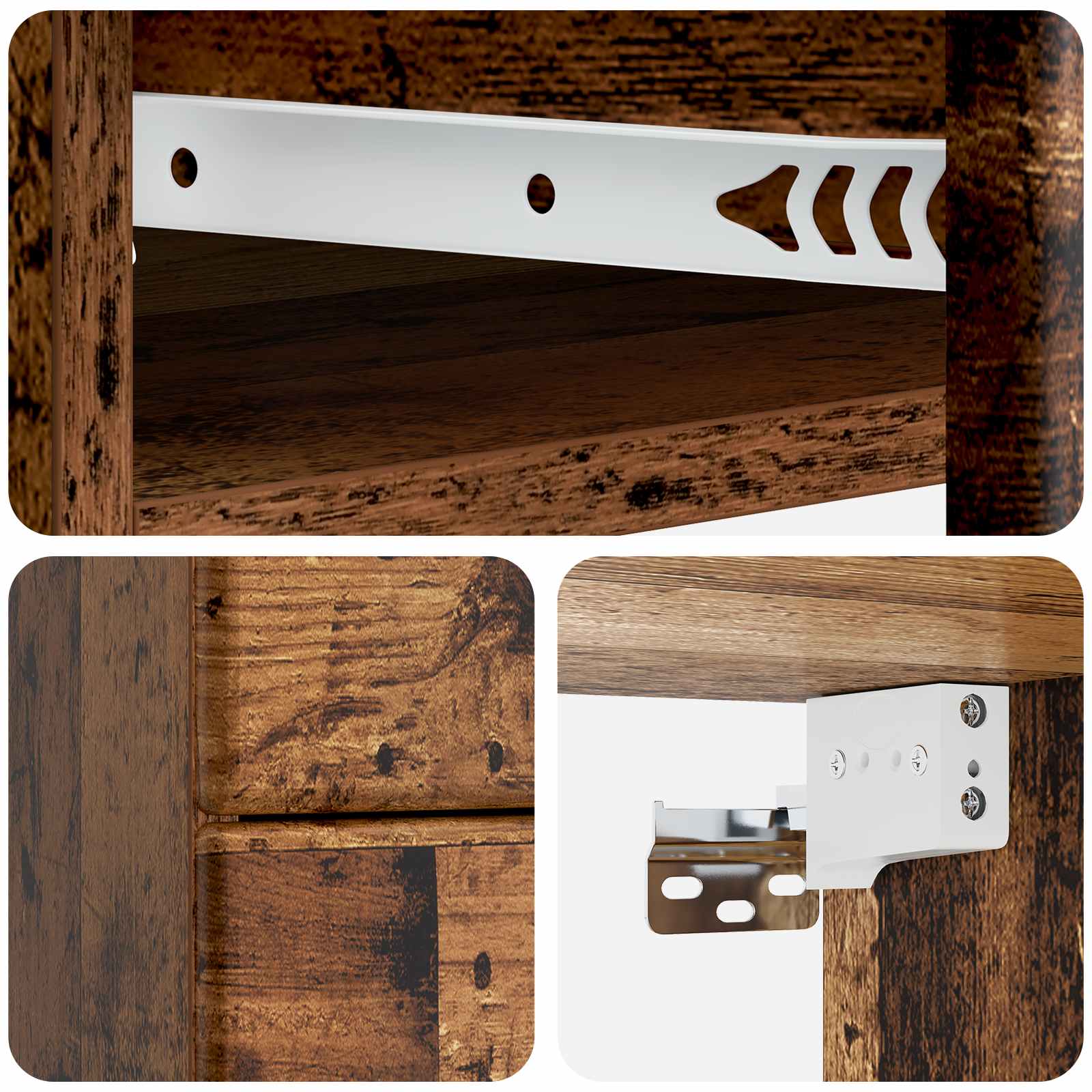 Stenski nočni omarici Star les 34,5 x 33 x 40 cm Inženirski les - slika 7