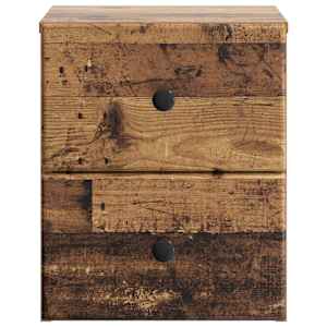 Nástěnný noční stolek 2 pcs Staré dřevo 34,5 x 33 x 40 cm - obrázek 7