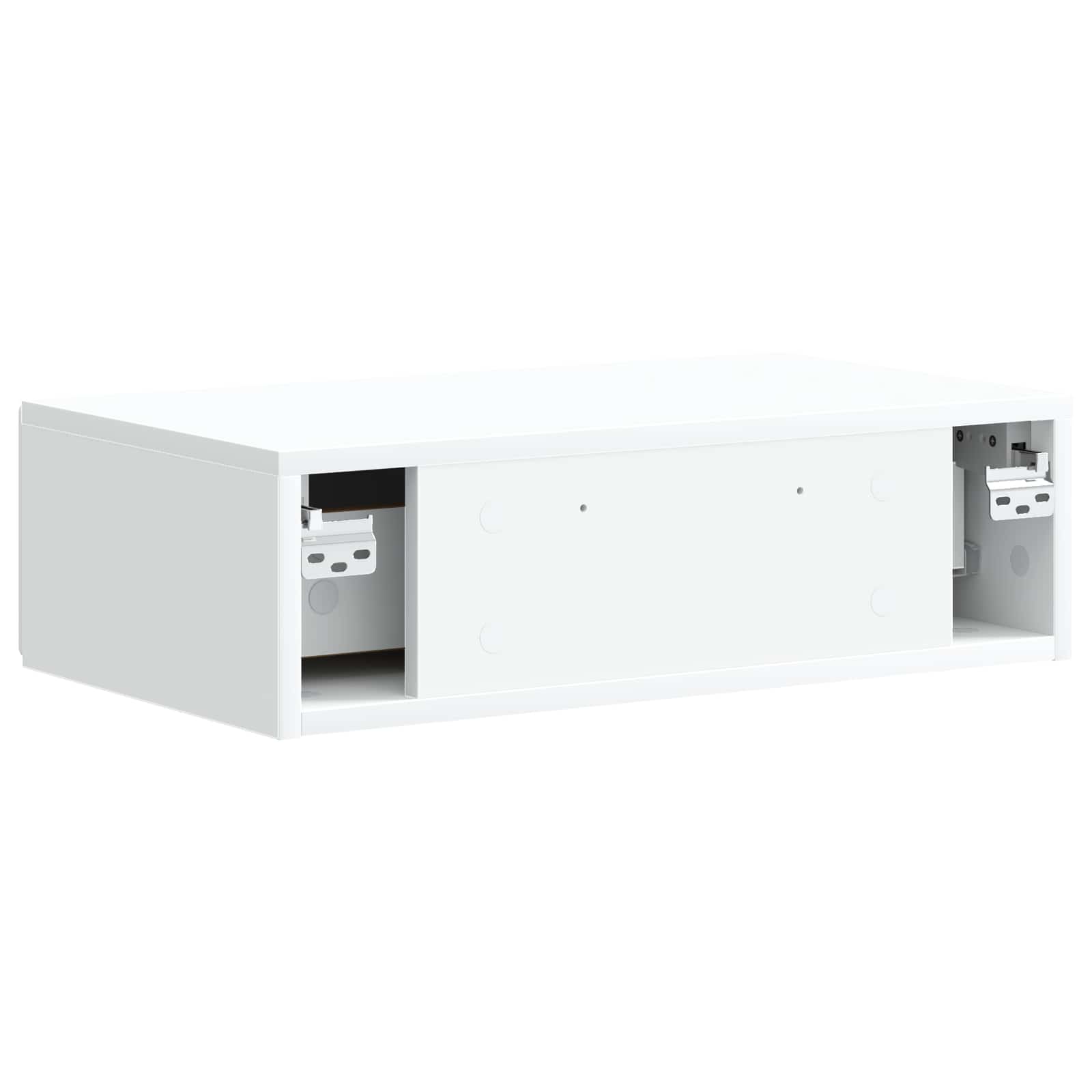 Stenska stranska miza Bela 59 x 34,5 x 17 cm Inženirski les - slika 6