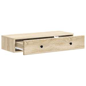 Nástěnný boční stůl Dub sonoma 87,5 x 34,5 x 17 cm - obrázek 4