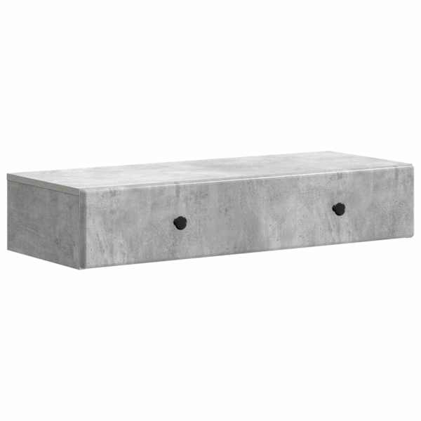 vidaXL Seinale kinnitatav k&uuml;lglaud Betoonhall 87,5 x 34,5 x 17 cm