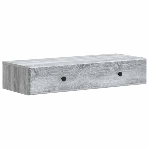 vidaXL Seinale kinnitatav k&uuml;lglaud Hall Sonoma 87,5 x 34,5 x 17 cm