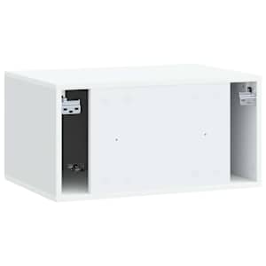 Nástěnná TV skříň 59,5 x 41 x 30 cm Bílá Kompozitní dřevo - obrázek 8