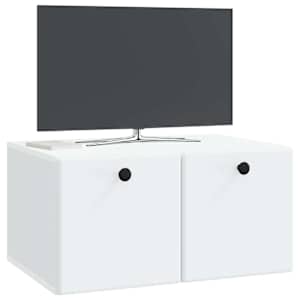 Nástěnná TV skříň 59,5 x 41 x 30 cm Bílá Kompozitní dřevo - obrázek 3