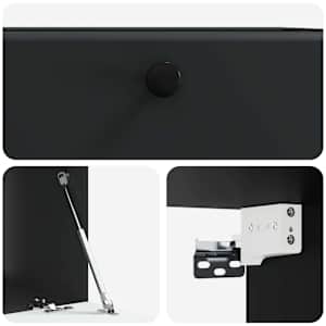 Nástěnná TV skříň 59,5 x 41 x 30 cm Černá Kompozitní dřevo - obrázek 9