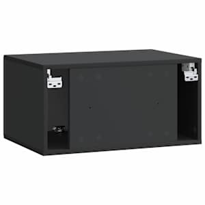 Nástěnná TV skříň 59,5 x 41 x 30 cm Černá Kompozitní dřevo - obrázek 8