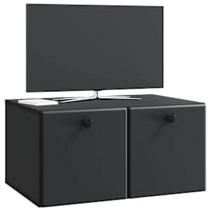 Nástěnná TV skříň 59,5 x 41 x 30 cm Černá Kompozitní dřevo - obrázek 3
