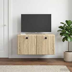 Nástěnná TV skříň 59,5 x 41 x 30 cm Dub sonoma Kompozitní dřevo - obrázek 1