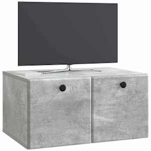 Nástěnná TV skříň 59,5 x 41 x 30 cm Betonově šedá - obrázek 3