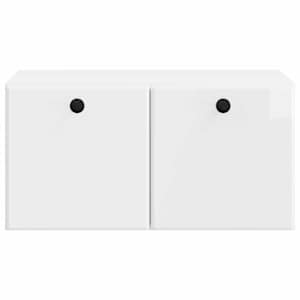 Nástěnná TV skříň 59,5 x 41 x 30 cm Bílá s vysokým leskem - obrázek 6