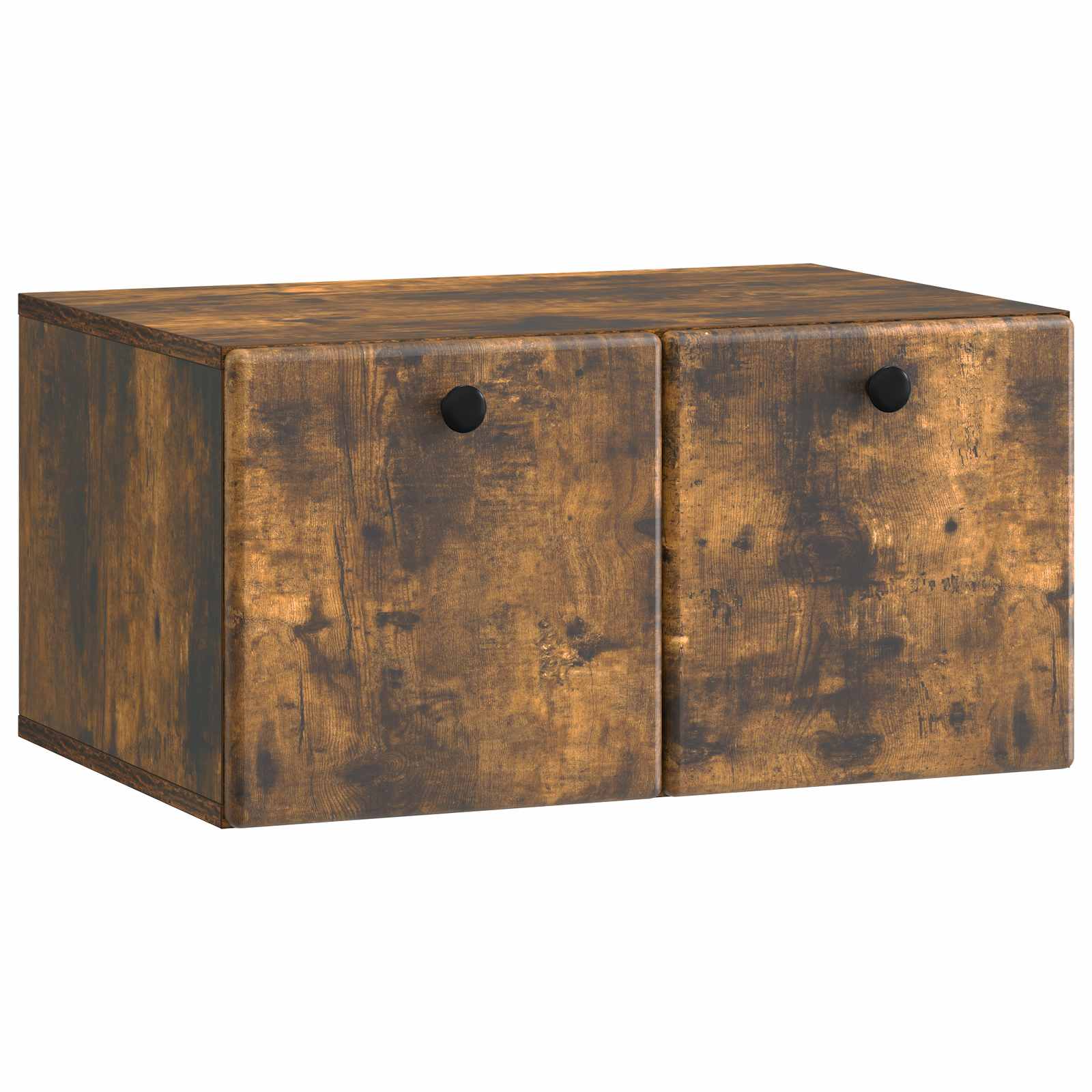 vidaXL Oglindă TV montată pe perete 59,5 x 41 x 30 cm Stejar fumuriu
