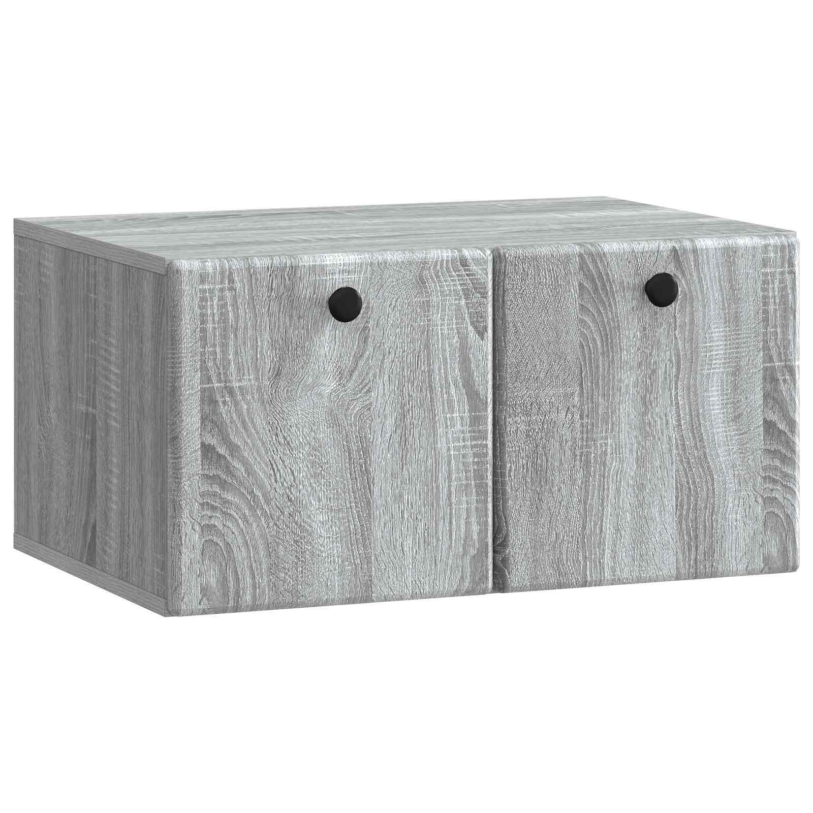 vidaXL Oglindă TV montată pe perete 59,5 x 41 x 30 cm Sonoma gri