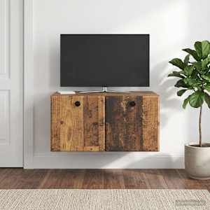 Nástěnná TV skříň 59,5 x 41 x 30 cm Staré dřevo - obrázek 1
