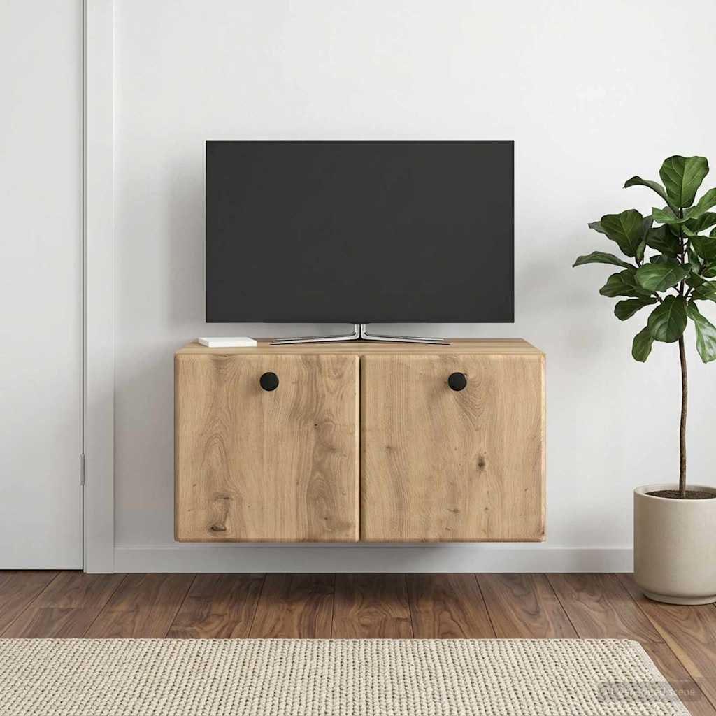 Seinälle asennettava TV-kaappi 59,5 x 41 x 30 cm Artisaanitammi