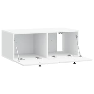 Nástěnná TV skříň 78,5 x 41 x 30 cm Bílá Kompozitní dřevo - obrázek 5
