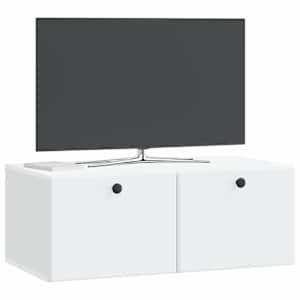 Nástěnná TV skříň 78,5 x 41 x 30 cm Bílá Kompozitní dřevo - obrázek 3