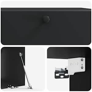Nástěnná TV skříň 78,5 x 41 x 30 cm Černá Kompozitní dřevo - obrázek 9
