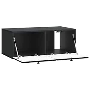 Nástěnná TV skříň 78,5 x 41 x 30 cm Černá Kompozitní dřevo - obrázek 5