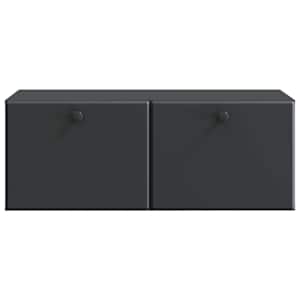 Nástěnná TV skříň 78,5 x 41 x 30 cm Černá Kompozitní dřevo - obrázek 6