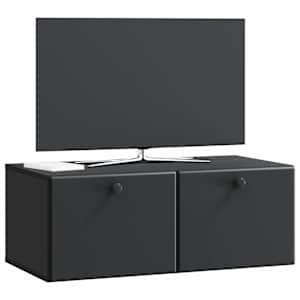 Nástěnná TV skříň 78,5 x 41 x 30 cm Černá Kompozitní dřevo - obrázek 3