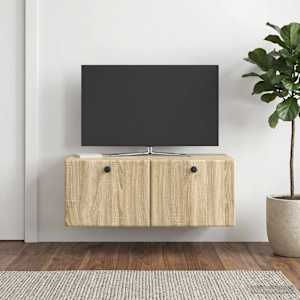 Nástěnná TV skříň 78,5 x 41 x 30 cm Dub sonoma Kompozitní dřevo - obrázek 1