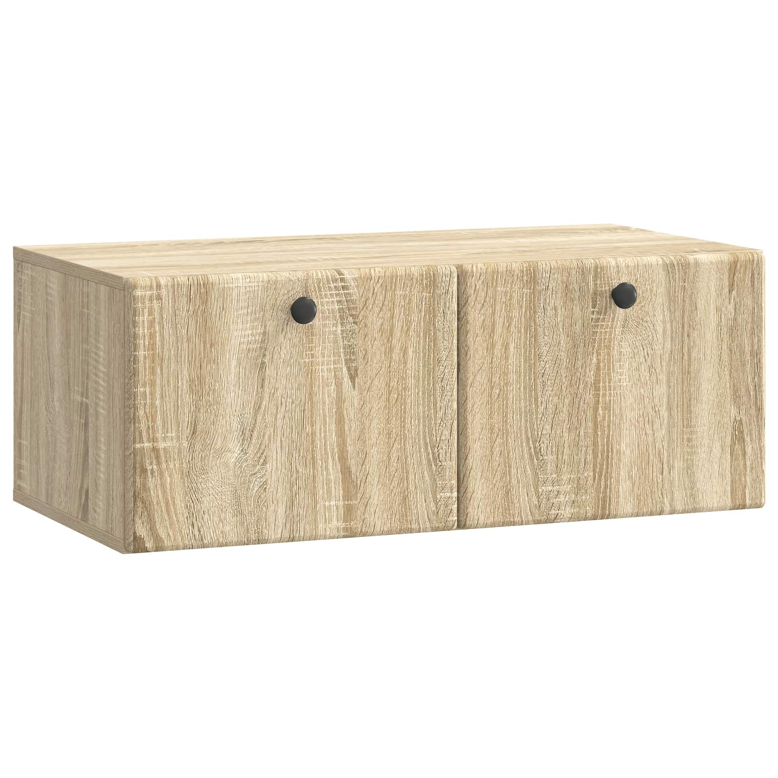 vidaXL Oglindă TV montată pe perete Stejar Sonoma 78,5 x 41 x 30 cm