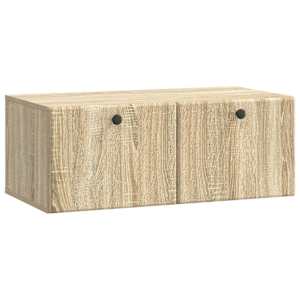 Nástěnná TV skříň 78,5 x 41 x 30 cm Dub sonoma Kompozitní dřevo - obrázek 2
