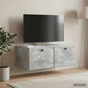 Nástěnná TV skříň 78,5 x 41 x 30 cm Betonově šedá - obrázek 1