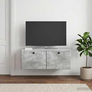 Nástěnná TV skříň 78,5 x 41 x 30 cm Betonově šedá - obrázek 4