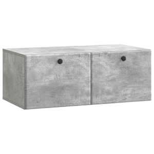 Nástěnná TV skříň 78,5 x 41 x 30 cm Betonově šedá - obrázek 2