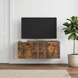 Nástěnná TV skříň 78,5 x 41 x 30 cm Kouřový dub - obrázek 1