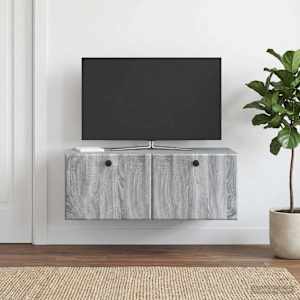 Nástěnná TV skříň 78,5 x 41 x 30 cm Šedý Sonoma - obrázek 1