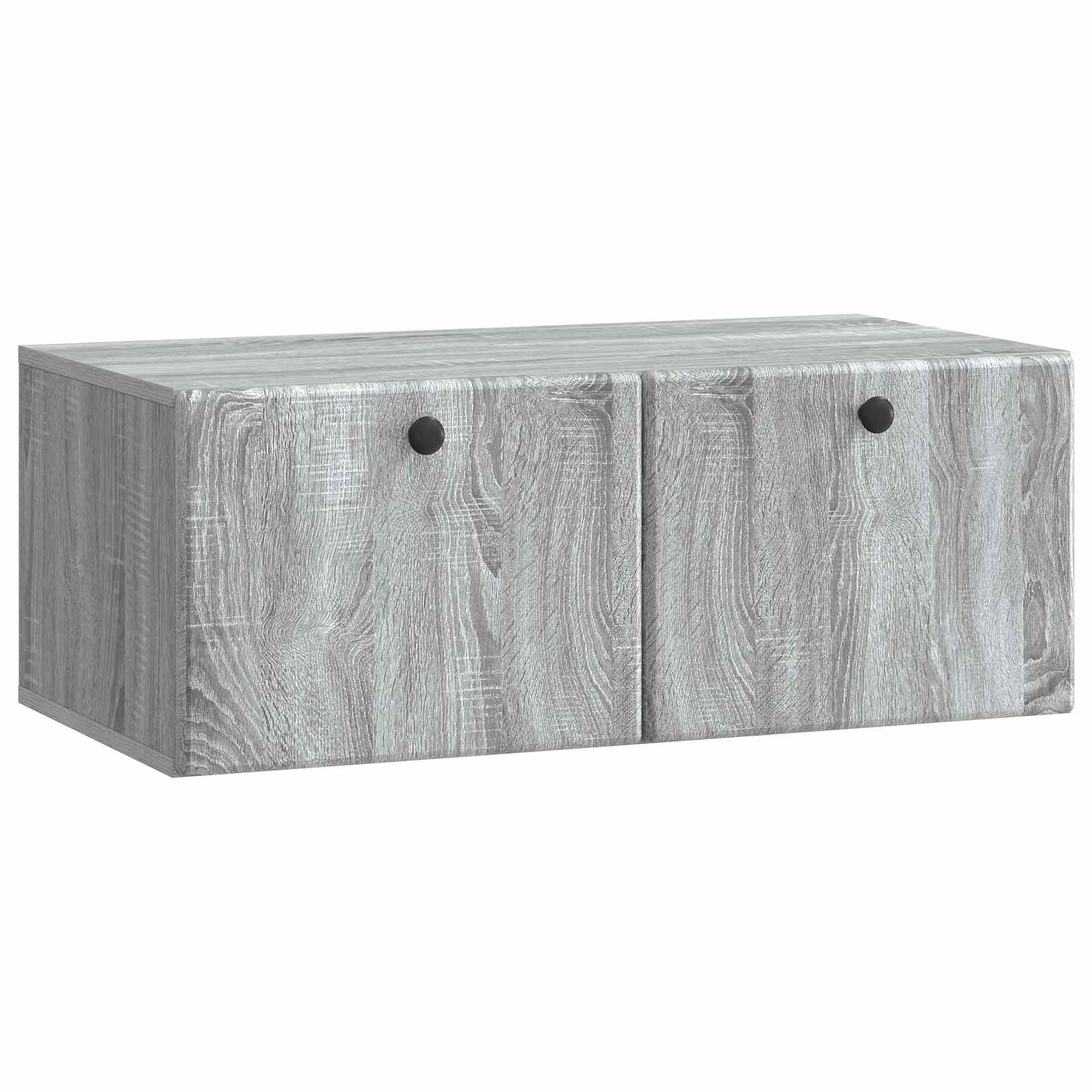 Seinälle asennettava TV-kaappi Harmaa sonoma 78,5 x 41 x 30 cm