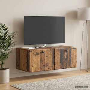 Nástěnná TV skříň 78,5 x 41 x 30 cm Staré dřevo - obrázek 1