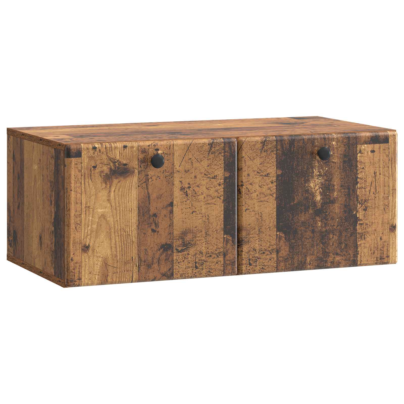 vidaXL Oglindă TV montată pe perete Lemn vechi 78,5 x 41 x 30 cm